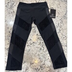 NWT 90° by reflex women's size S leggings black CW67300 moisture Wicking Stretch